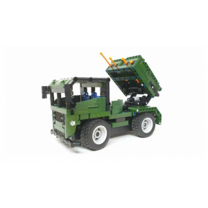 Конструктор на шасси - 2 в 1 военный грузовик/джип QiHu QH8021 (364 детали), 2.4Ghz